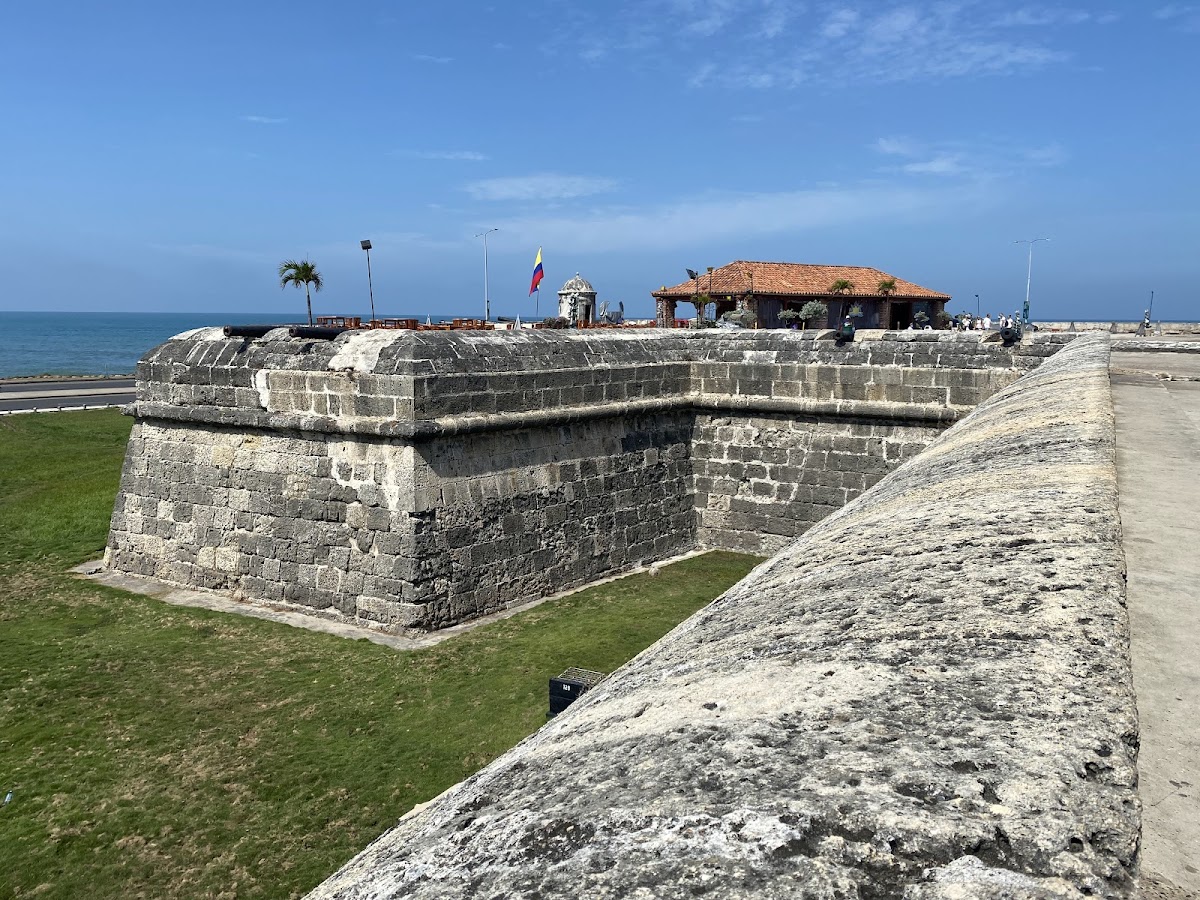 The historic Walled City of Cartagena, Colombia with colorful colonial buildings